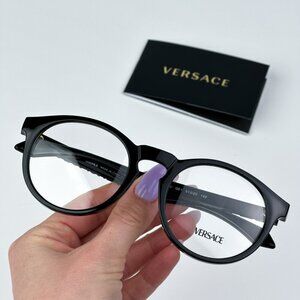 Versace VE3355U GB1 BRAND NEW Eyeglasses Black Oval Unisex
